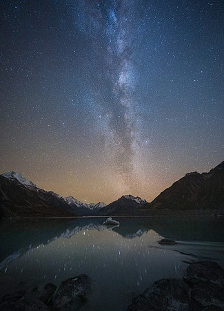 Night Sky over Tasman Lake
